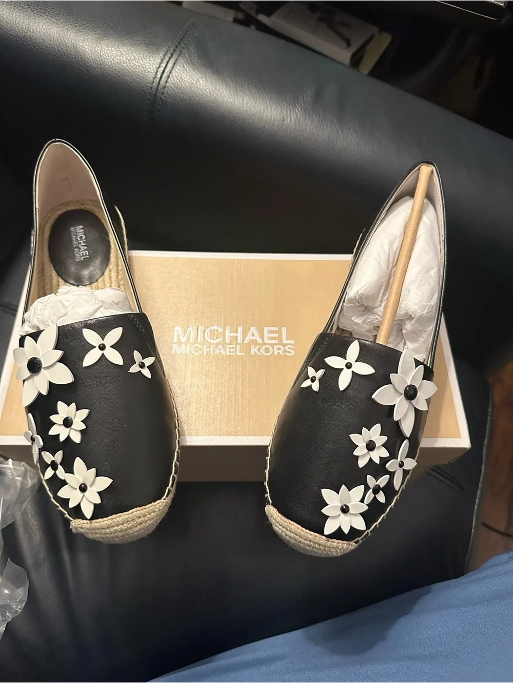 Michael Kors black leather